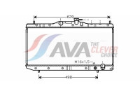 Radiator, engine cooling TO2291 Ava Quality Cooling