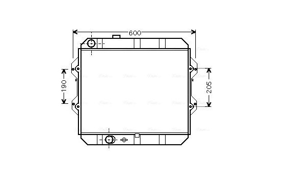 Radiator, engine cooling TO2292 Ava Quality Cooling