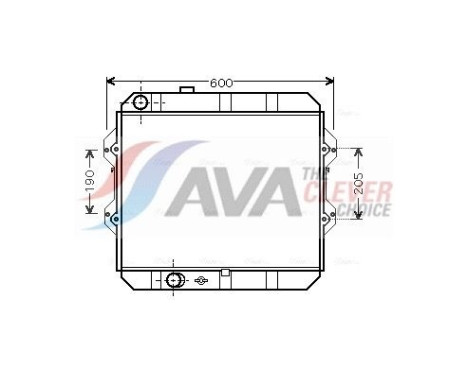 Radiator, engine cooling TO2292 Ava Quality Cooling
