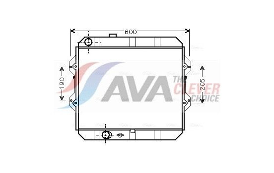 Radiator, engine cooling TO2292 Ava Quality Cooling