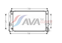 Radiator, engine cooling TO2295 Ava Quality Cooling