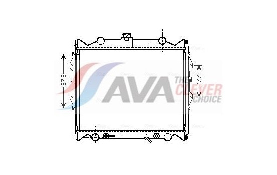 Radiator, engine cooling TO2311 Ava Quality Cooling