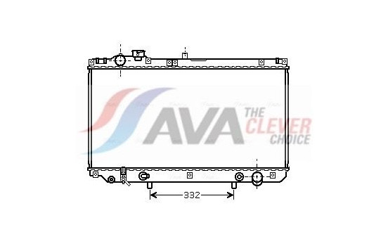 Radiator, engine cooling TO2313 Ava Quality Cooling