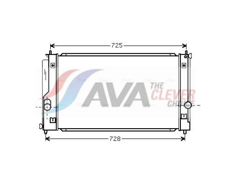 Radiator, engine cooling TO2334 Ava Quality Cooling