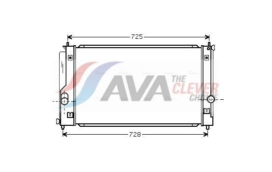 Radiator, engine cooling TO2334 Ava Quality Cooling
