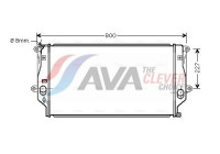 Radiator, engine cooling TO2401 Ava Quality Cooling