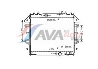 Radiator, engine cooling TO2432 Ava Quality Cooling