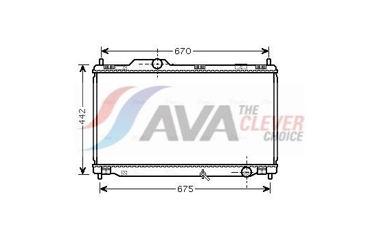 Radiator, engine cooling TO2461 Ava Quality Cooling