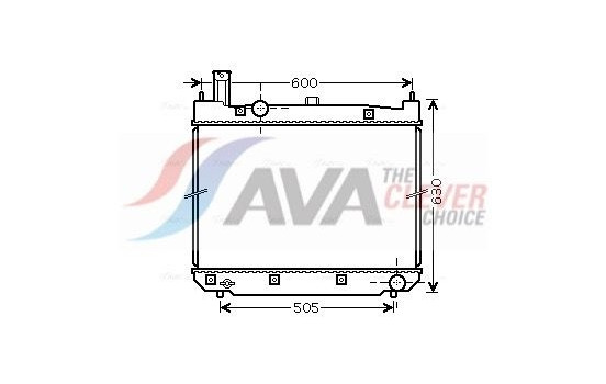 Radiator, engine cooling TO2471 Ava Quality Cooling