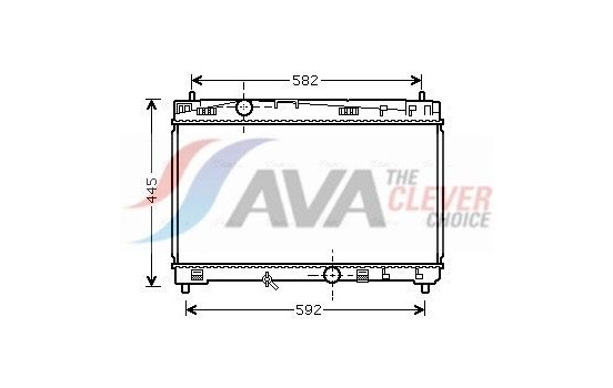 Radiator, engine cooling TO2489 Ava Quality Cooling