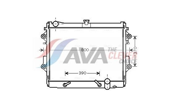 Radiator, engine cooling TO2491 Ava Quality Cooling
