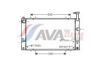 Radiator, engine cooling TO2494 Ava Quality Cooling