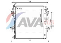 Radiator, engine cooling TO2604 Ava Quality Cooling