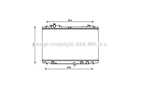 Radiator, engine cooling TO2666 Ava Quality Cooling