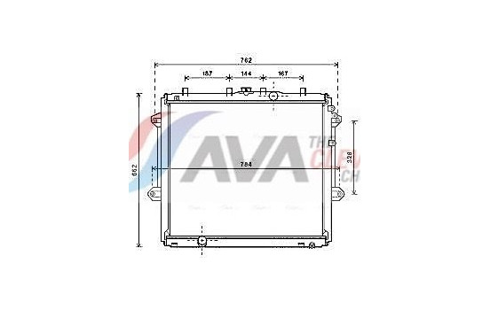 Radiator, engine cooling TO2736 Ava Quality Cooling