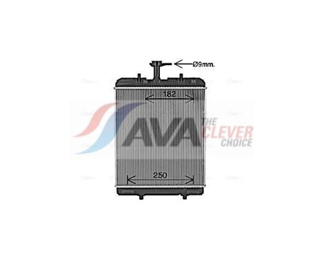 Radiator, engine cooling TO2764 Ava Quality Cooling