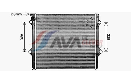 Radiator, engine cooling TO2788 Ava Quality Cooling