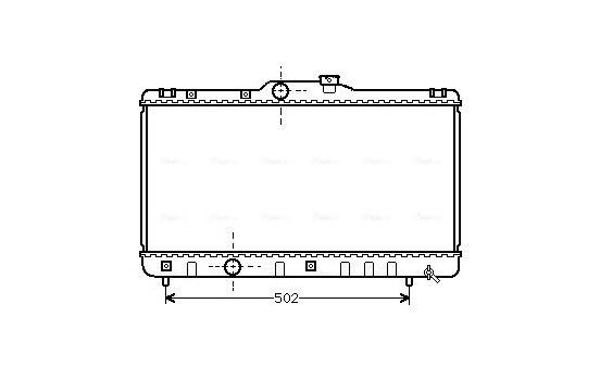 Radiator, engine cooling TOA2147 Ava Quality Cooling