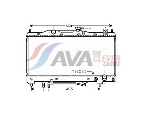 Radiator, engine cooling TOA2240 Ava Quality Cooling
