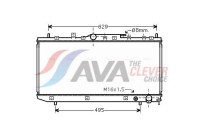 Radiator, engine cooling TOA2324 Ava Quality Cooling