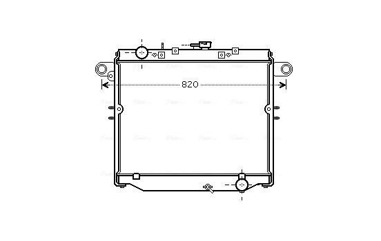 Radiator, engine cooling TOA2379 Ava Quality Cooling