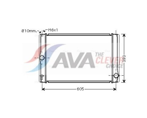 Radiator, engine cooling TOA2400 Ava Quality Cooling