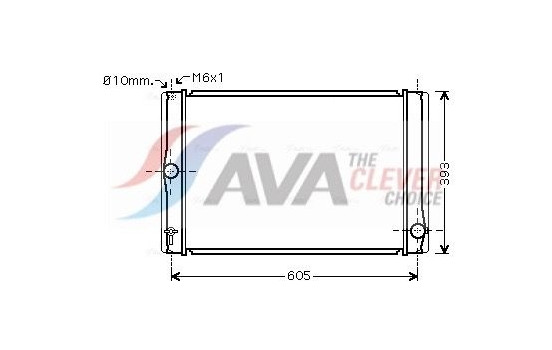 Radiator, engine cooling TOA2400 Ava Quality Cooling