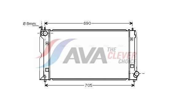 Radiator, engine cooling TOA2403 Ava Quality Cooling