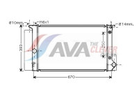 Radiator, engine cooling TOA2474 Ava Quality Cooling