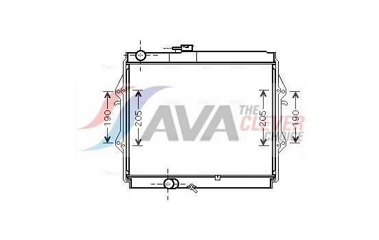 Radiator, engine cooling TOA2492 Ava Quality Cooling