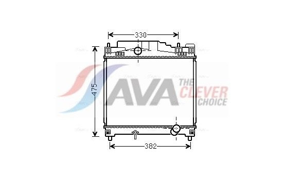 Radiator, engine cooling TOA2502 Ava Quality Cooling