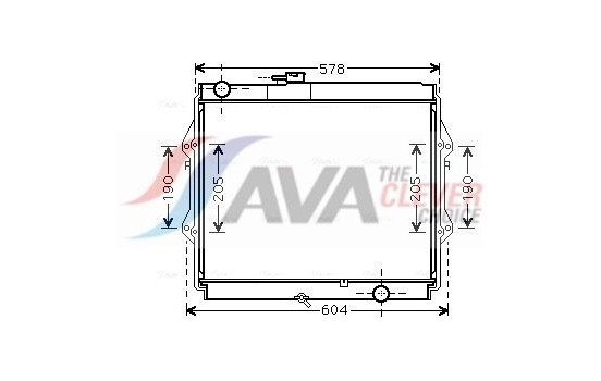 Radiator, engine cooling TOA2642 Ava Quality Cooling