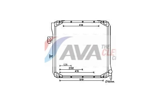 Radiator, engine cooling UG2008 Ava Quality Cooling