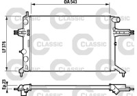 Radiator, engine cooling VALEO CLASSIC 232795