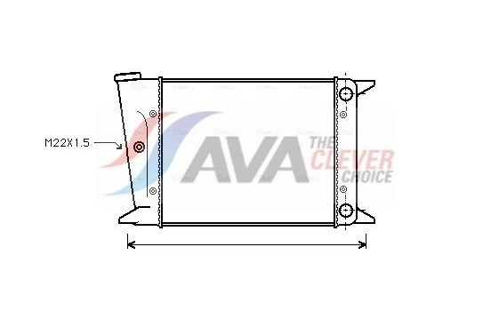 Radiator, engine cooling VN2004 Ava Quality Cooling