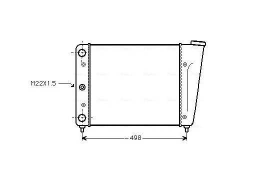 Radiator, engine cooling VN2009 Ava Quality Cooling