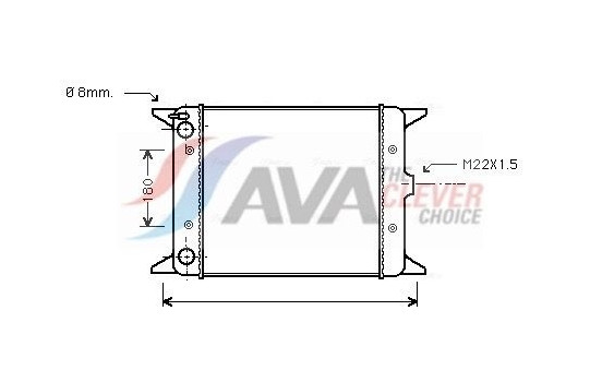Radiator, engine cooling VN2012 Ava Quality Cooling