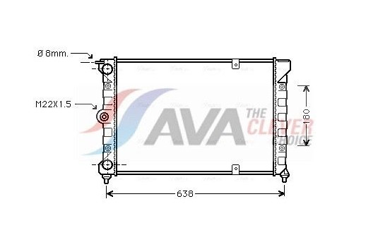 Radiator, engine cooling VN2018 Ava Quality Cooling