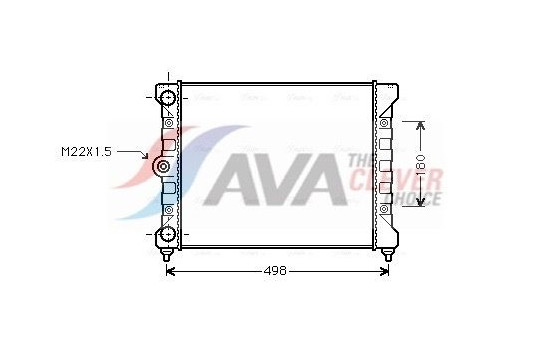Radiator, engine cooling VN2028 Ava Quality Cooling