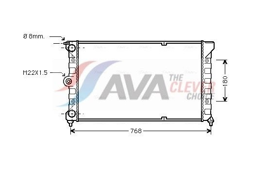 Radiator, engine cooling VN2037 Ava Quality Cooling