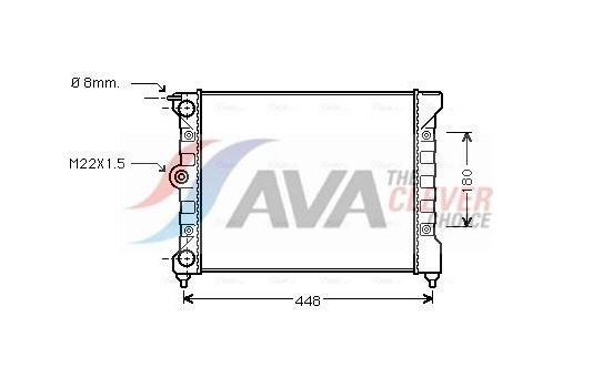 Radiator, engine cooling VN2038 Ava Quality Cooling