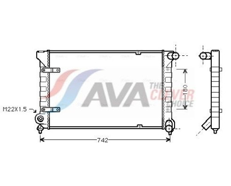 Radiator, engine cooling VN2042 Ava Quality Cooling