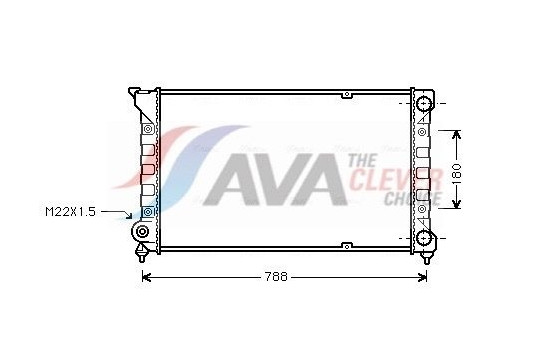 Radiator, engine cooling VN2066 Ava Quality Cooling