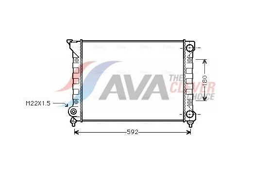 Radiator, engine cooling VN2071 Ava Quality Cooling