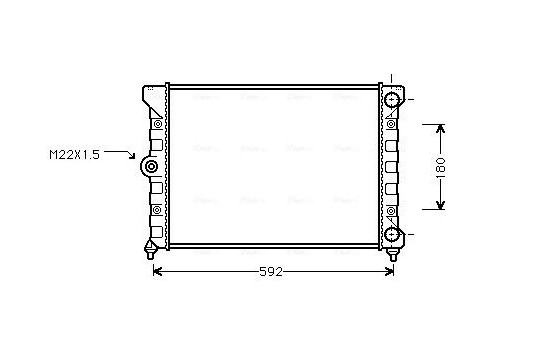 Radiator, engine cooling VN2099 Ava Quality Cooling