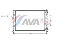 Radiator, engine cooling VN2109 Ava Quality Cooling