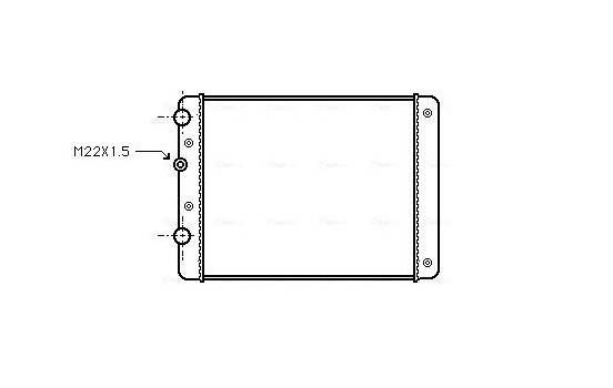 Radiator, engine cooling VN2129 Ava Quality Cooling