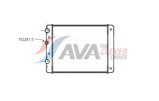Radiator, engine cooling VN2129 Ava Quality Cooling