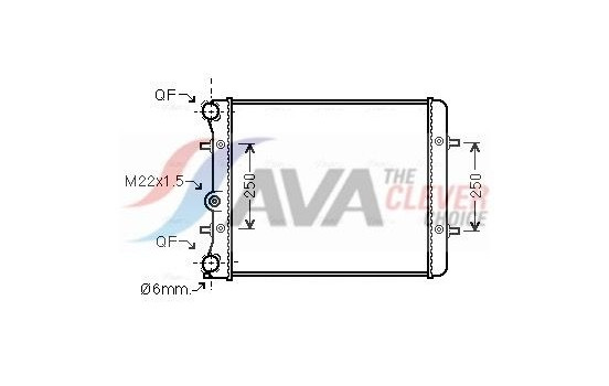 Radiator, engine cooling VN2152 Ava Quality Cooling