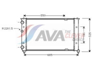 Radiator, engine cooling VN2156 Ava Quality Cooling